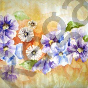 Composición en violeta