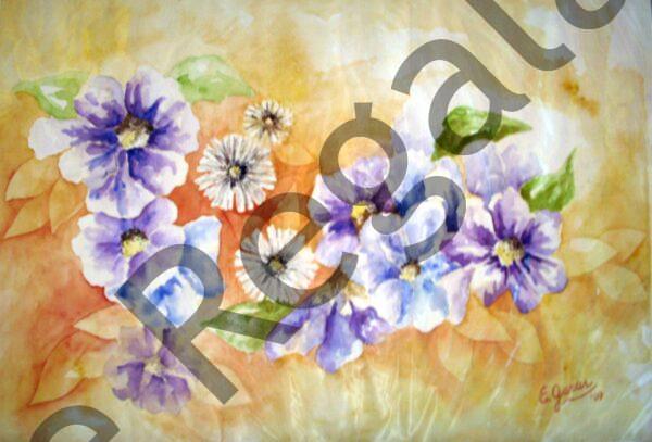 Composición en violeta